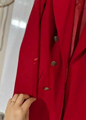 Milla 38 beden kırmızı blazer - Görsel 3