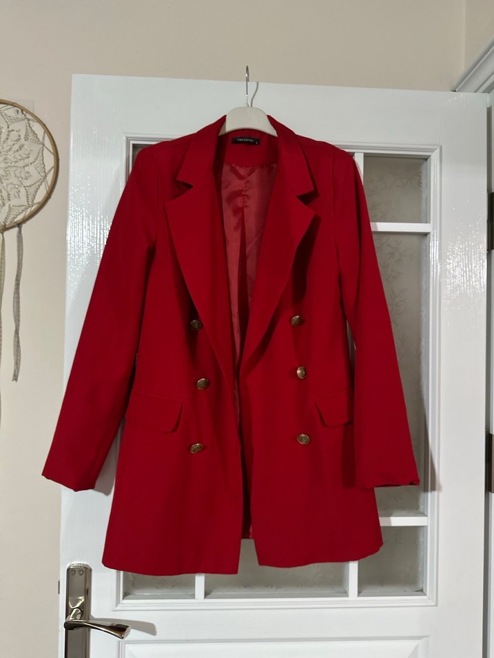 Milla 38 beden kırmızı blazer - Görsel 2