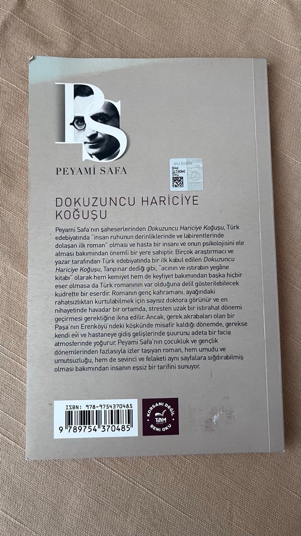 Dokuzuncu Hariciye Koğuşu - Peyami Safa - Görsel 2