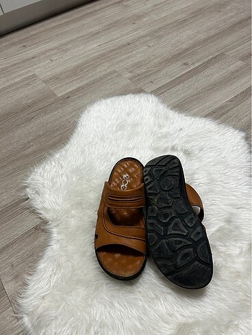 Deri erkek terlik - Görsel 3