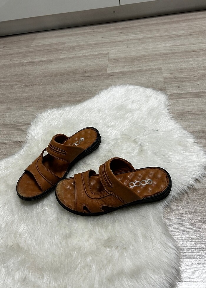 Deri erkek terlik - Görsel 2