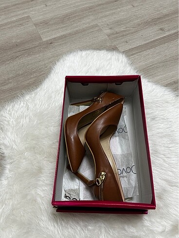 Diğer Taba rengi fermuar detaylı topuklu stiletto ayakkabı
