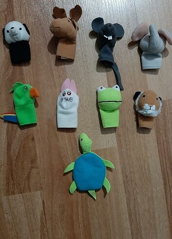 9 adet ikea pelus parnak kukla resimde görüldüğü gibi