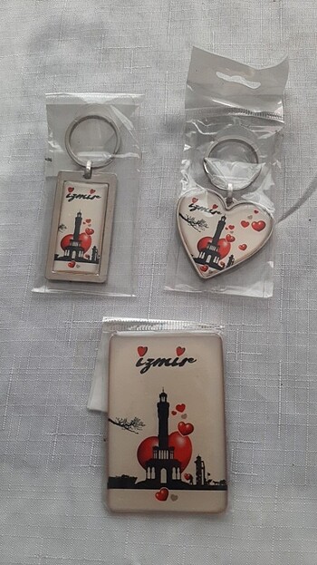 2 anahtarlık 1 magnet