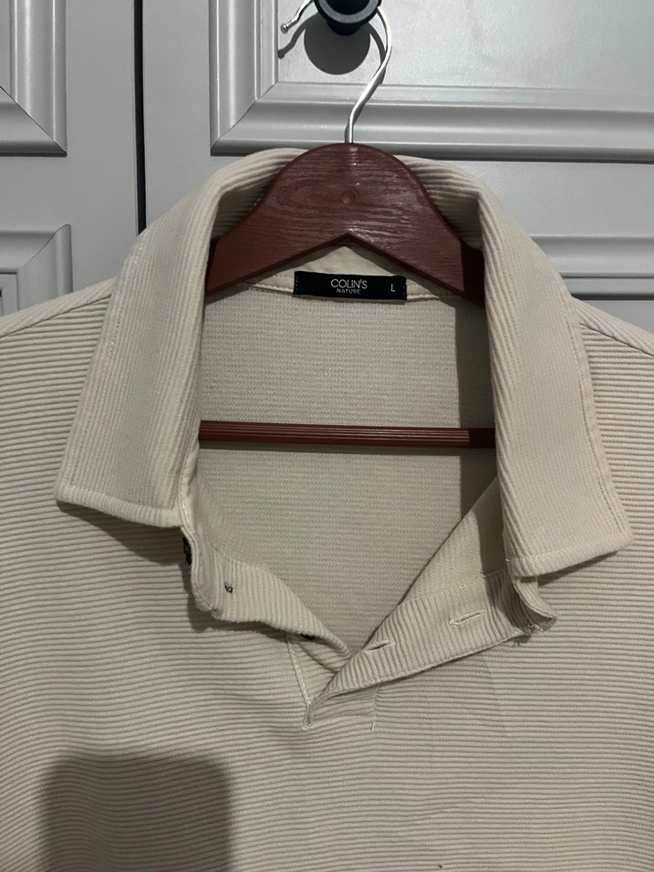 Bej  Erkek Polo Tişört - Görsel 2