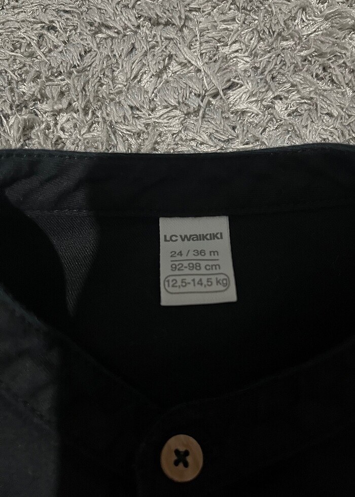 Çocuk siyah gömlek - Görsel 2