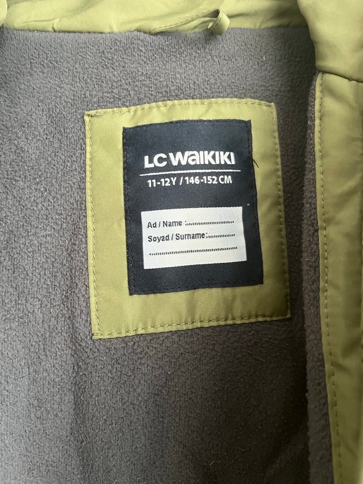 Erkek Çocuk Haki Kemerli Street Wear Kaban - Görsel 3