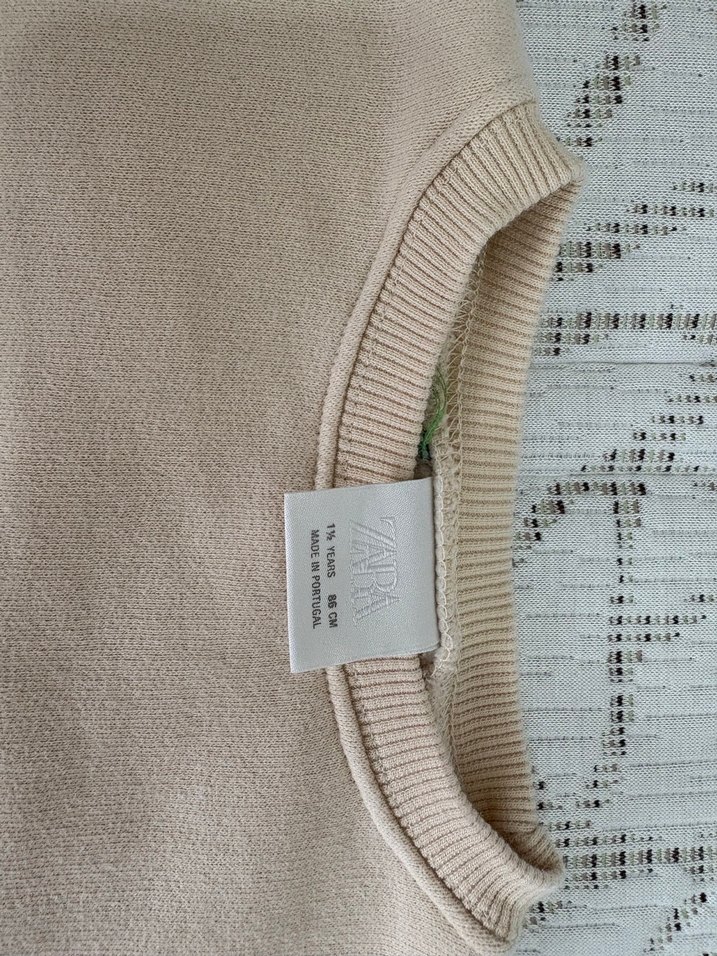 Bej Erkek Çocuk Baskılı Uzun Kollu Sweatshirt - Görsel 2