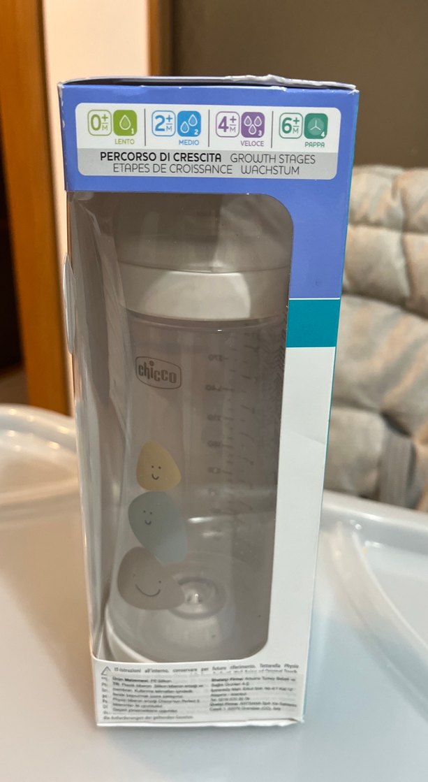 Chicco Bebek Biberonu 260 ml Beyaz Gri - Görsel 2