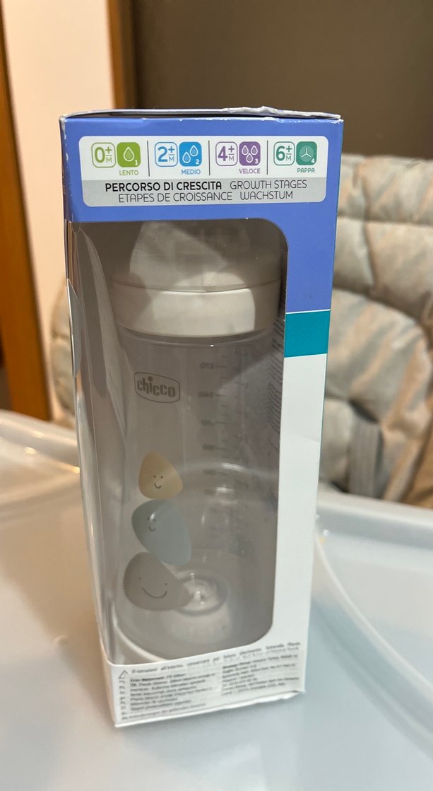 Chicco Bebek Biberonu 260 ml Beyaz Gri - Görsel 4