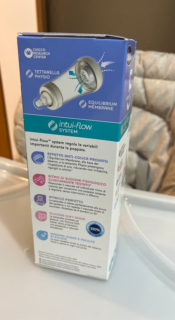 Chicco Bebek Biberonu 260 ml Beyaz Gri - Görsel 3