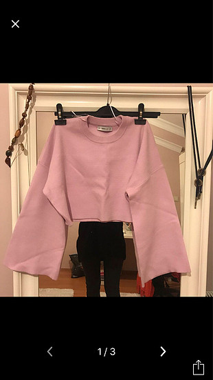 Zara crop sweatshirt
