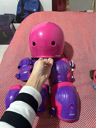  Beden pembe Renk Decatlon Kız Destek Seti
