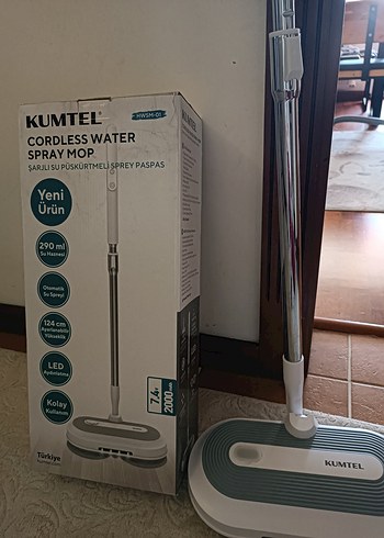 Kumtel Şarjlı Su Püskürtmeli Spray Mop