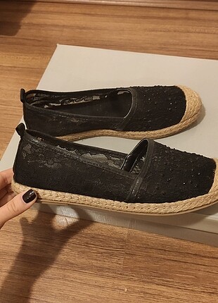 Bambi Dantelli Espadril ayakkabı