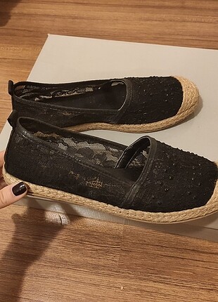 39 Beden Bambi Dantelli Espadril ayakkabı