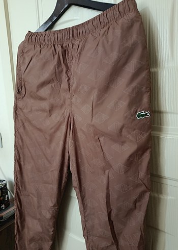 Lacoste Kahverengi Desenli Rahat Pantolon