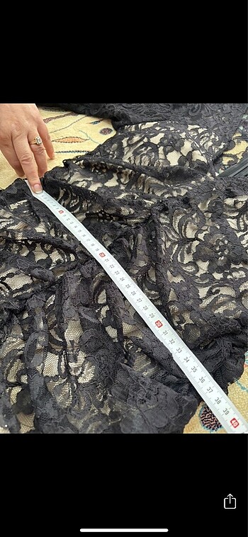 Gece elbisesi dantel detaylı - Görsel 3