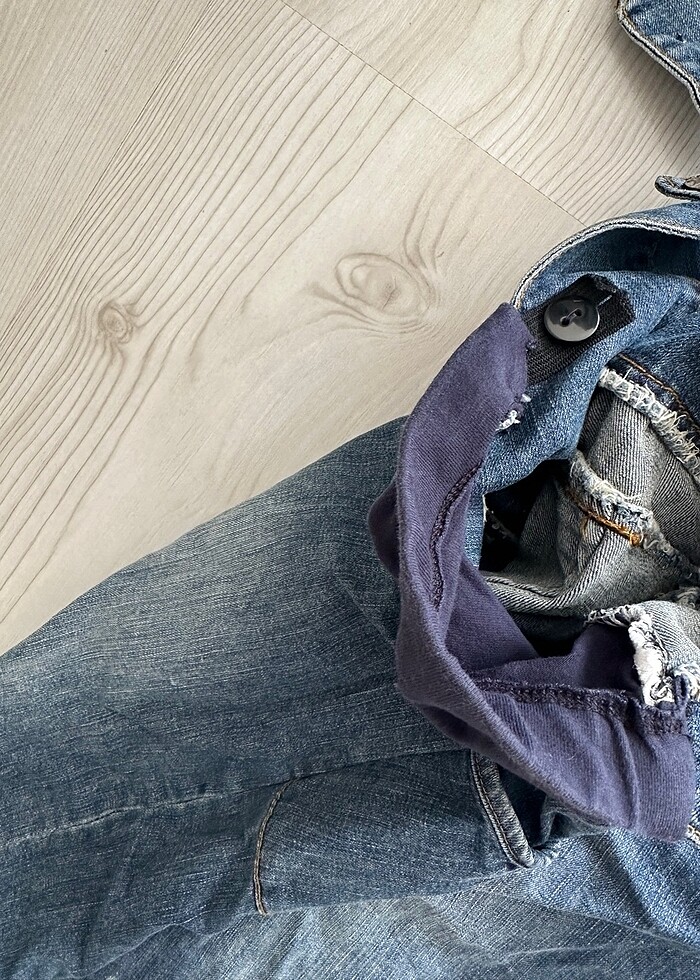 Ayarlı kot elbise - Görsel 3