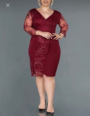 Büyük beden abiye kolları tül 46/48 - Görsel 4