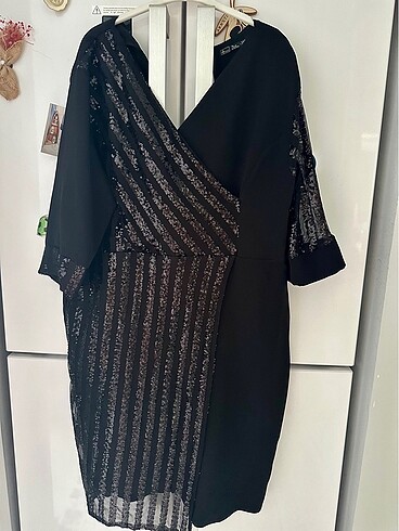 Büyük beden abiye kolları tül 46/48 - Görsel 2