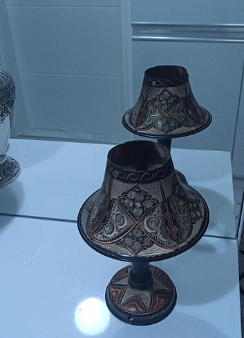 Beden Bakır işlemeli Abajur