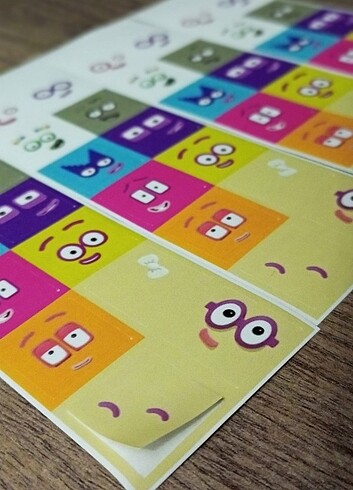 Numberblocks 11-20 2 cm Etiket Sticker 