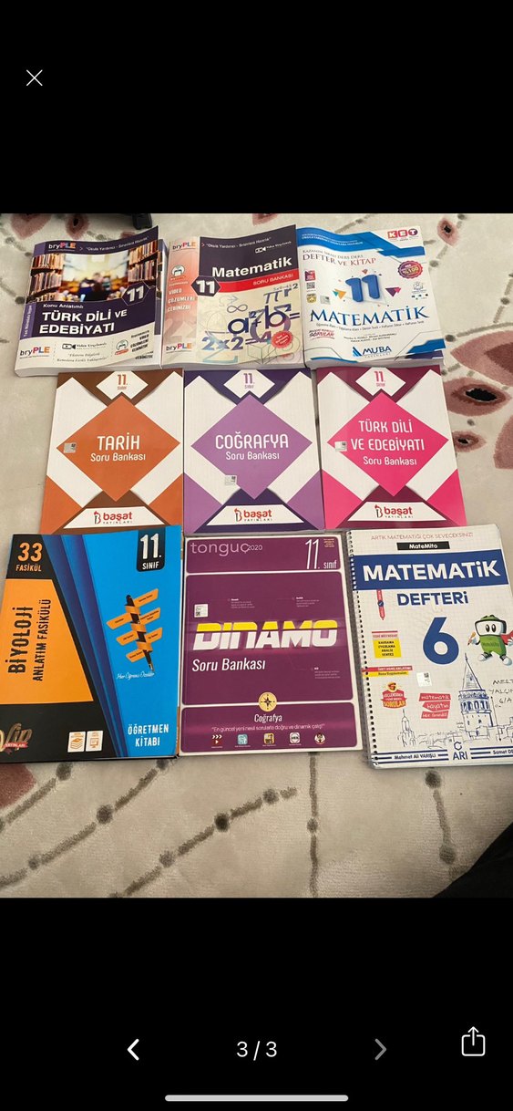 11. Sınıf Soru Bankası ve Defter Seti - Görsel 3