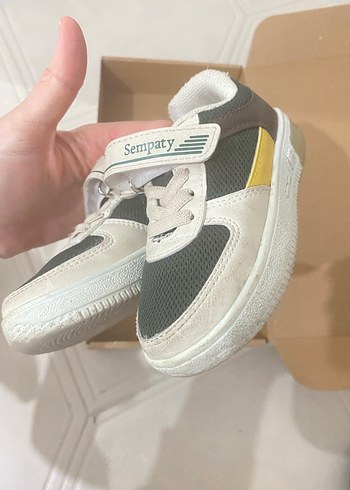 Erkek Çocuk Beyaz Gri Spor Ayakkabı - Görsel 4