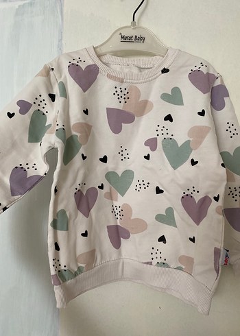 Bebek Kız Pastel Uzun Kollu Baskılı Üstler - Görsel 2