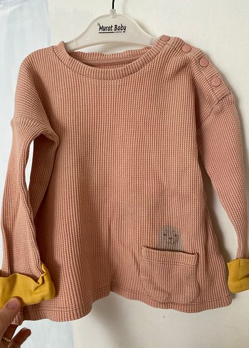 Bebek Kız Pastel Uzun Kollu Baskılı Üstler - Görsel 4