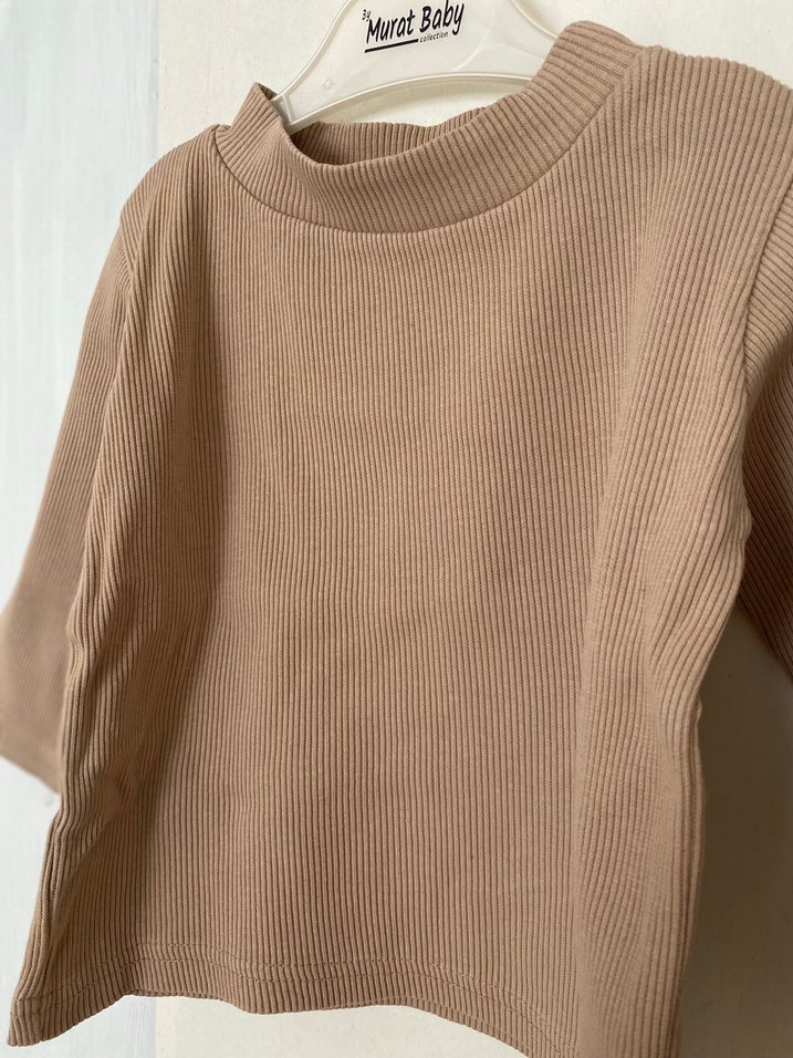 Bebek Kız Pastel Uzun Kollu Baskılı Üstler - Görsel 5