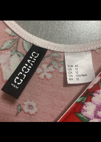 Çiçek Desenli Kırmızı Mini Elbise - Görsel 3