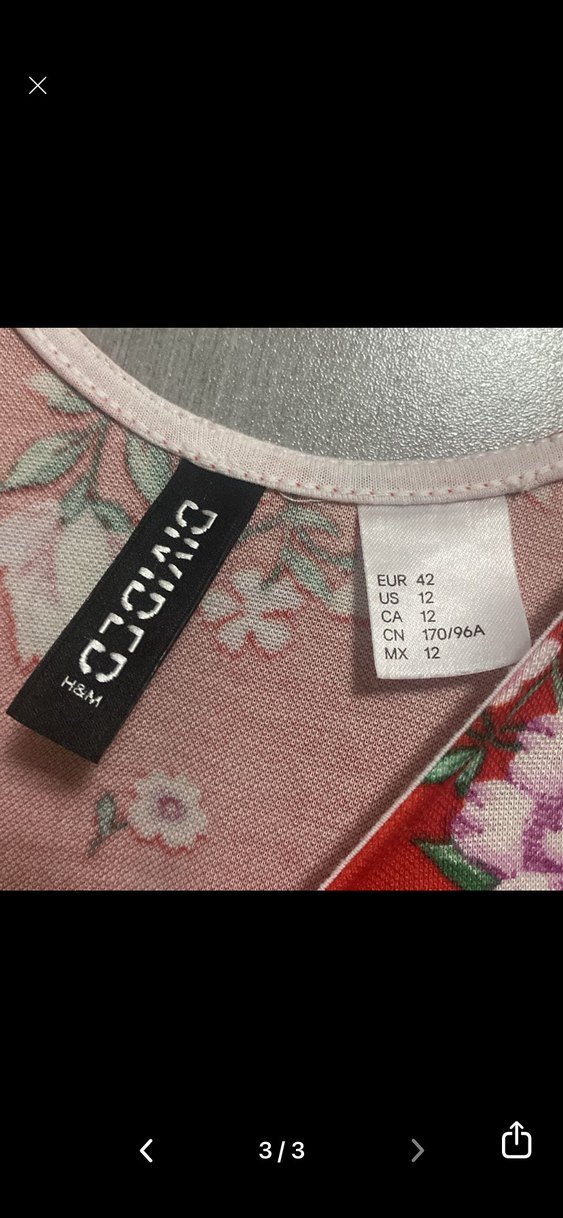 Çiçek Desenli Kırmızı Mini Elbise - Görsel 3