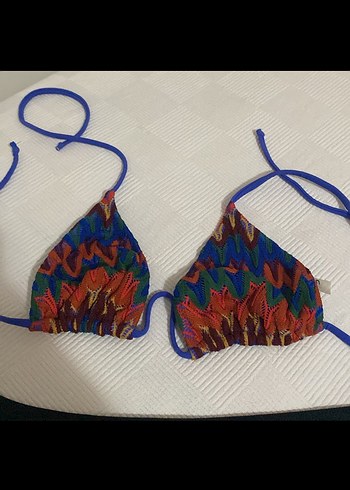 Bohem Mini Bağlamalı Desenli Bikini - Görsel 3