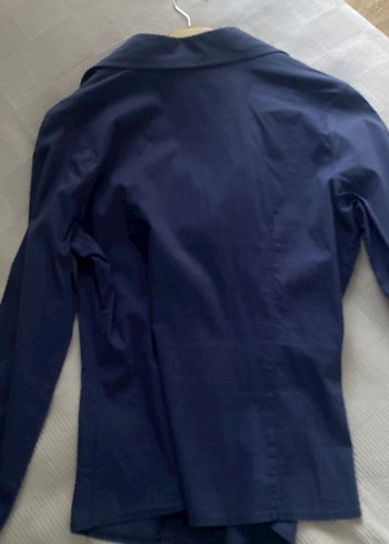 Uzun Kollu Fırfırlı Kadın Keten Gömlek - Görsel 6