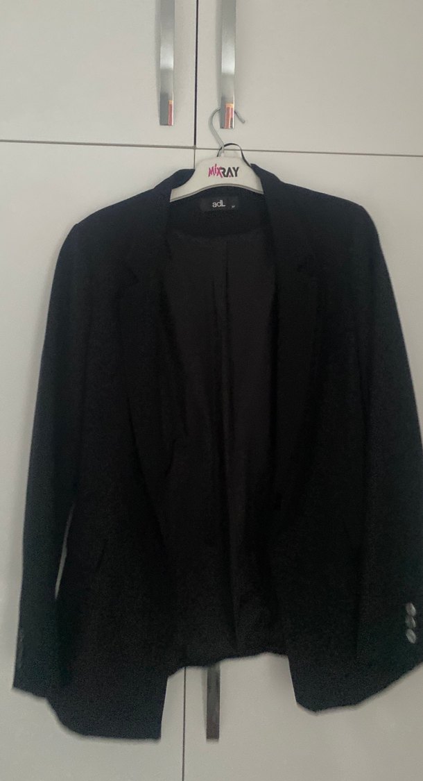 Siyah Kadın Normal Boy Blazer Ceket - Görsel 2