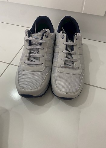Gri Bağcıklı Spor Kadın Sneakers