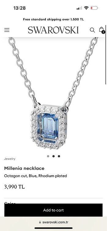  Beden mavi Renk Swarovski