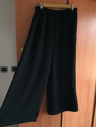 Siyah bol paça pantolon