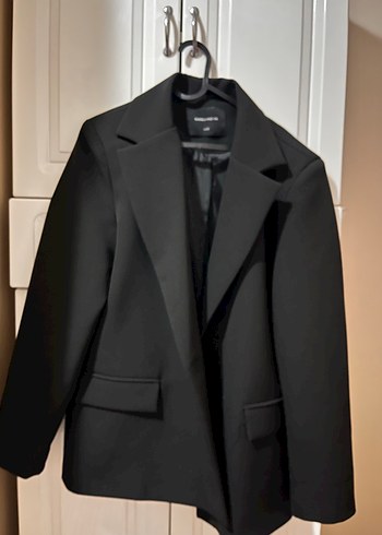 Siyah Kadın Ofis Ceketi - Normal Boy - Görsel 2