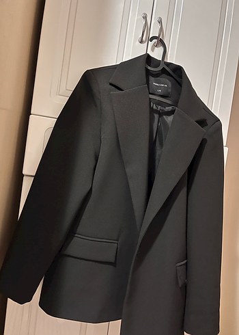 Siyah Kadın Ofis Ceketi - Normal Boy - Görsel 4