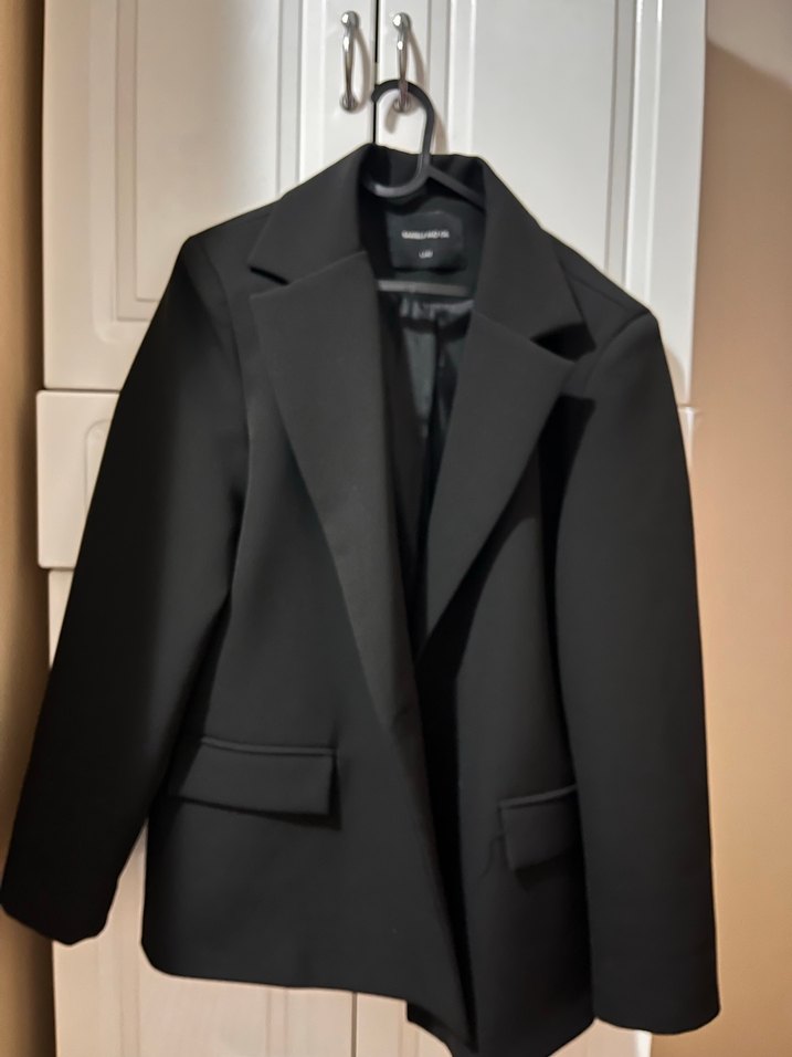 Siyah Kadın Ofis Ceketi - Normal Boy - Görsel 2