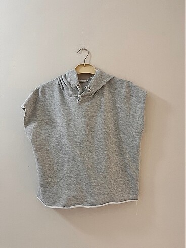 Gri sıfırkol sweat