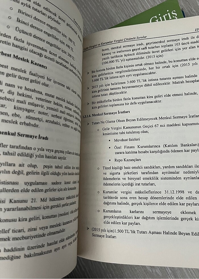 Gelir Vergisi ve Kurumlar Vergisi Çözümlü Sorular Temel Gürdal F - Görsel 3