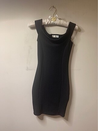Pull and Bear Siyah Mini Elbise