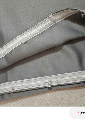 Gri Düz Desenli Perde - Görsel 2