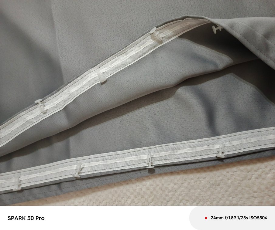 Gri Düz Desenli Perde - Görsel 2