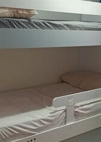 Beyaz Çocuk 2 katlı Ranza Yatak - Görsel 7