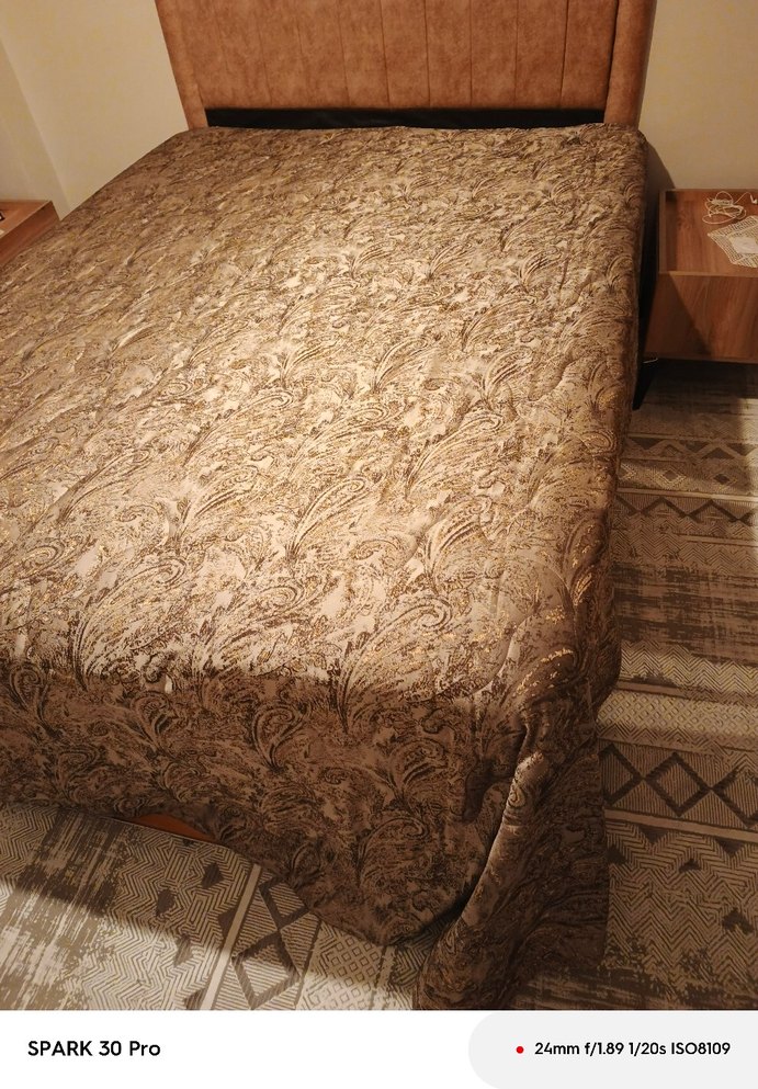 Parlak Kahverengi Yatak Örtüsü sıfır ürün - Görsel 2